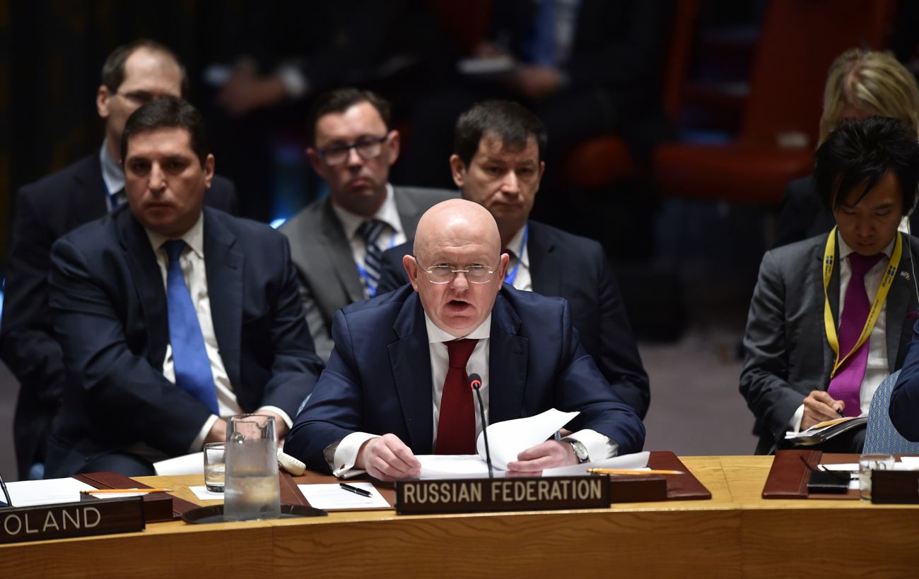 Зображення новини: Мельник у Радбезі ООН звернувся до Небензі російською: "Пізно, Васю, пити боржомі"