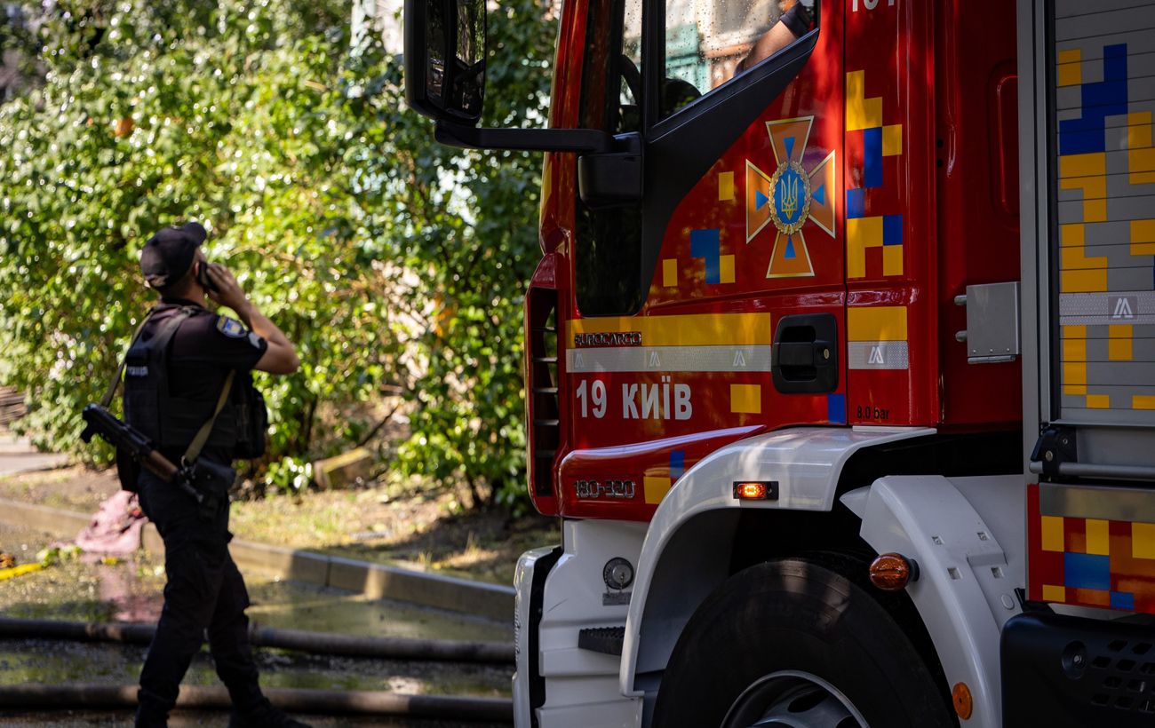 Зображення новини: У Києві російський дрон вдарив поблизу газорозподільної станції