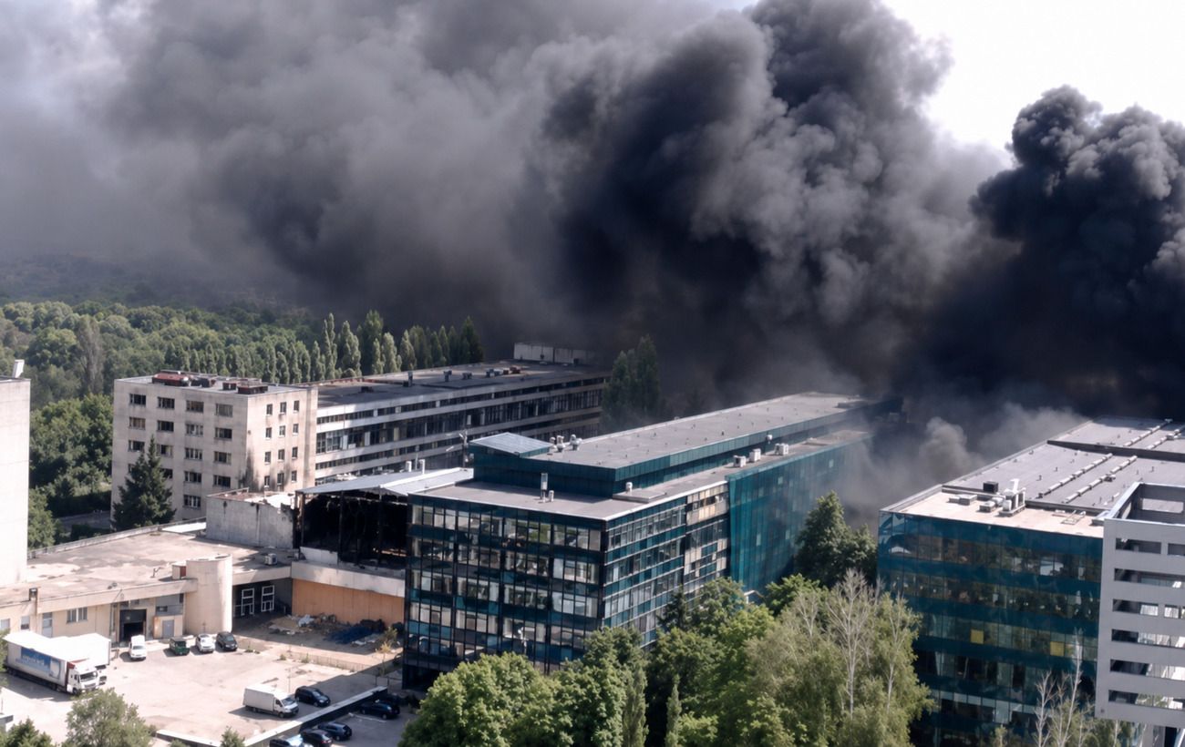 Зображення новини: У Києві спалахнула сильна пожежа, працюють рятувальники, - ДСНС