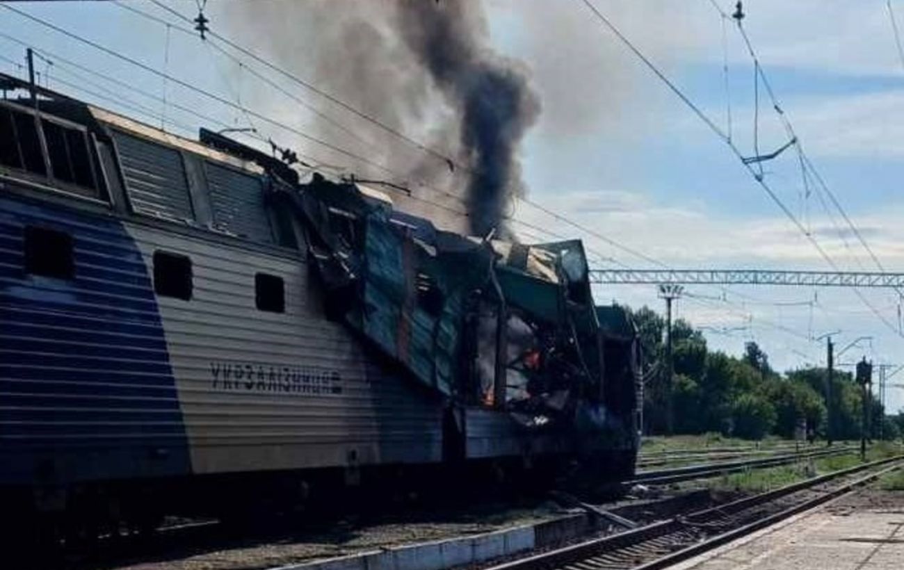 Зображення новини: На Дніпропетровщині російський дрон атакував пасажирський поїзд