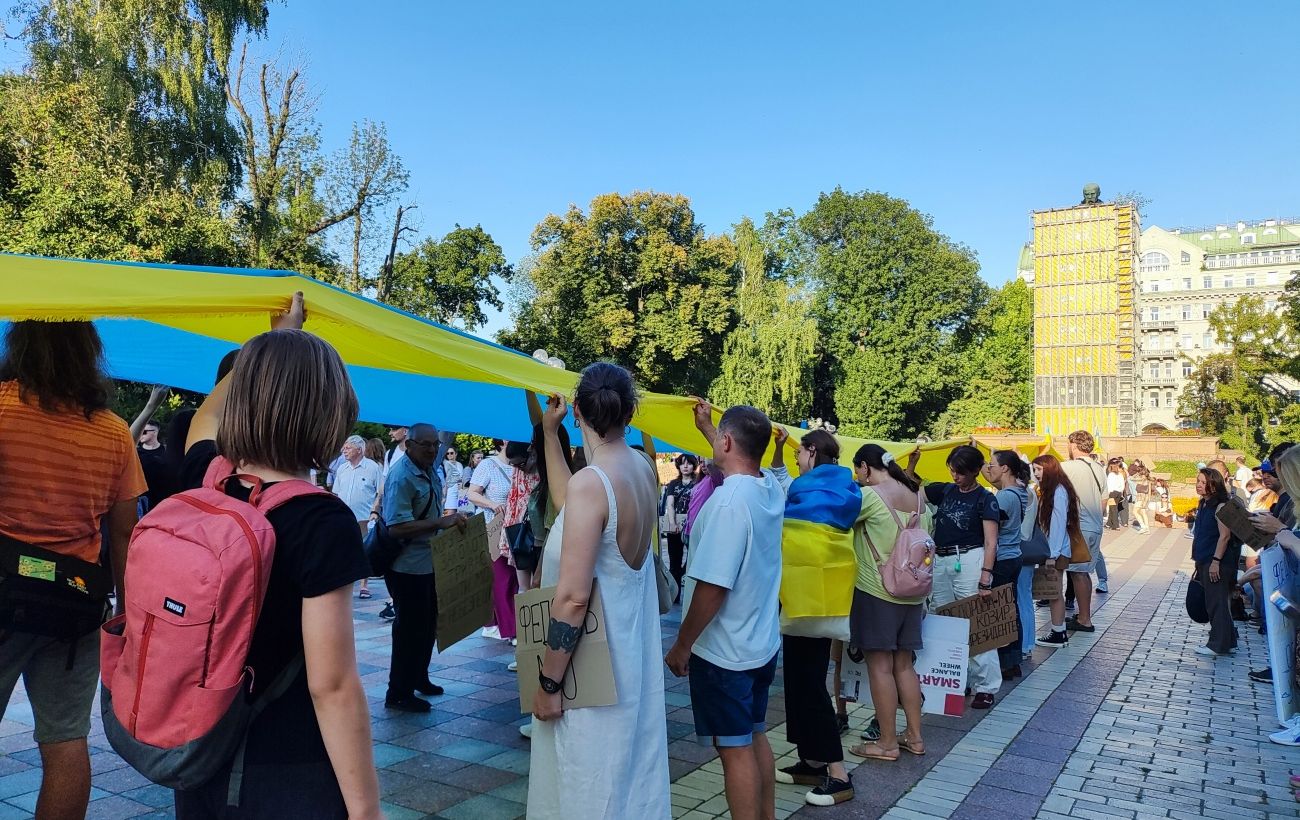 Зображення новини: У Києві масштабна хода через відставку Федорова з Міноборони (фото, відео)